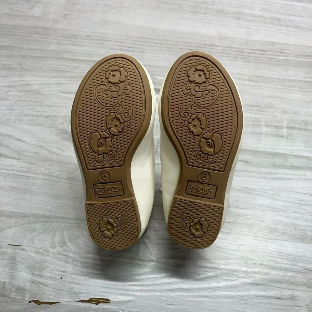 Seychelles White Toddler Girls Butterfly Strap Flats Size 6